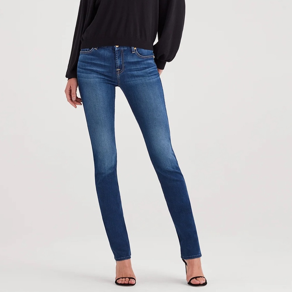 7 For All Mankind Kimmie Straight Leg Jeans sz 24